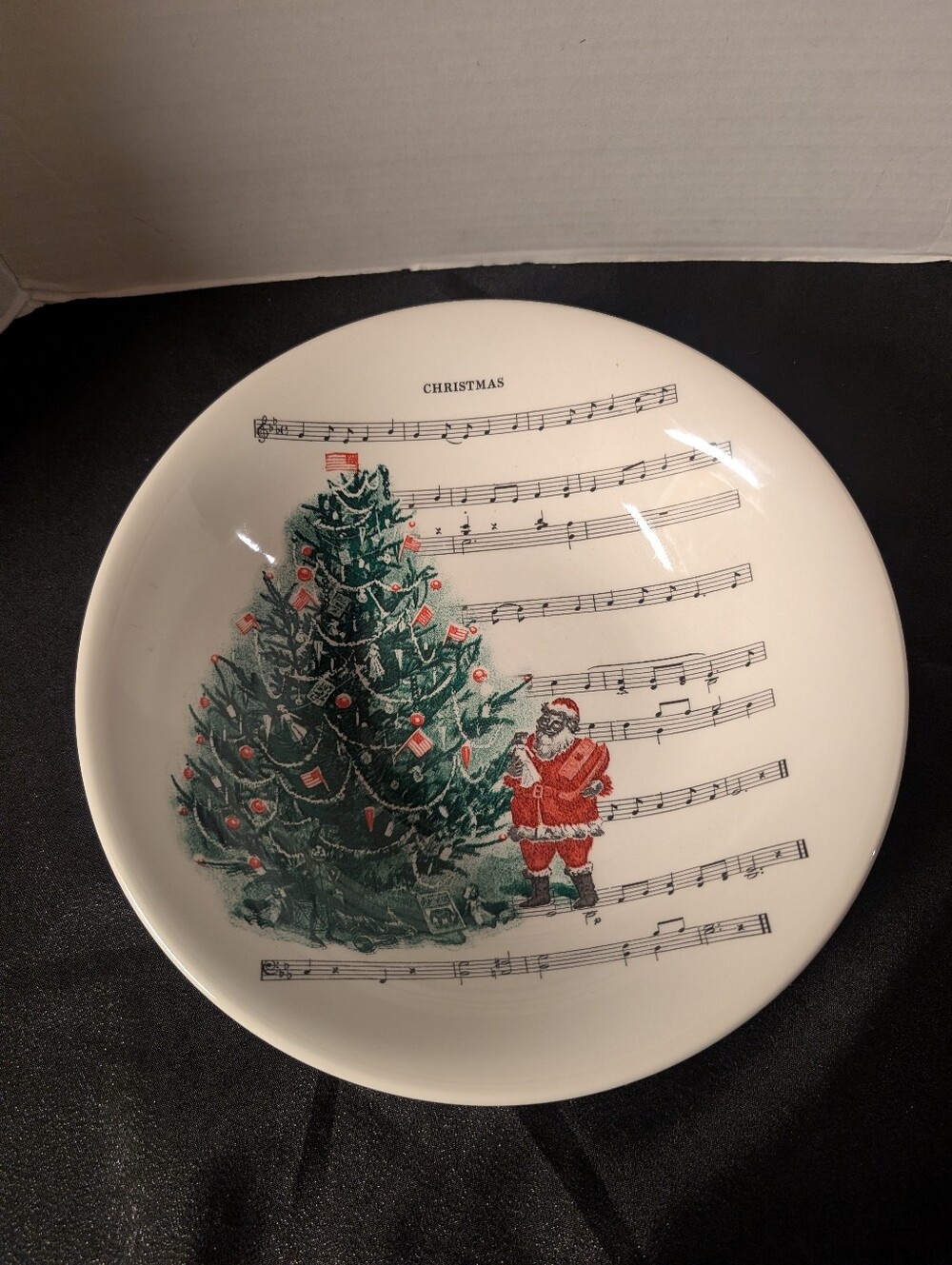 CHRISTMAS TREE BY CARLY DODSLEY LARGE VEGETABLE / PASTA SERVING BOWL - ENGLAND